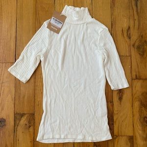 Reformation Jeans Leia Ribbed Top - Ivory